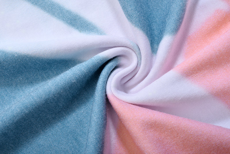 Stylish 2Pcs Tie Dye Hooded Loungewear - sharpe elegance1 stylish-2pcs-tie-dye-hooded-loungewear,