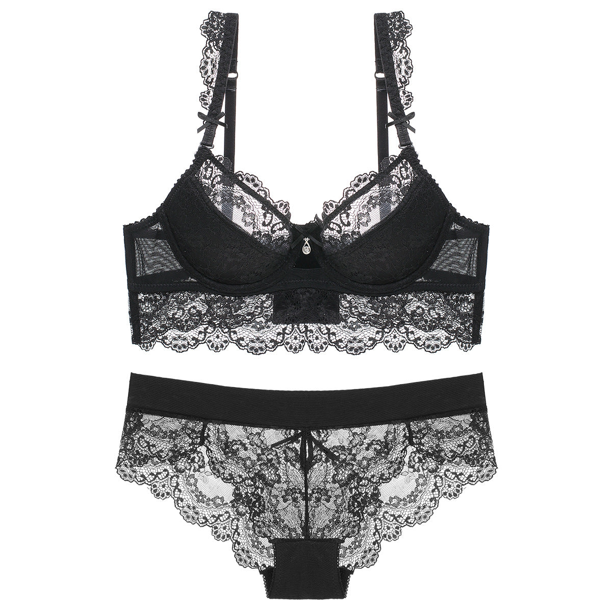 Lace Push Up Lingerie Set - sharpe elegance1 underwear-and-brief-set,