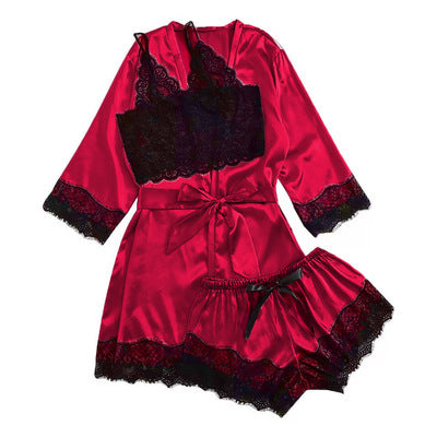 3-Piece New Sexy Mesh pajamas Set - sharpe elegance1 3-piece-new-sexy-mesh-pajamas-set,