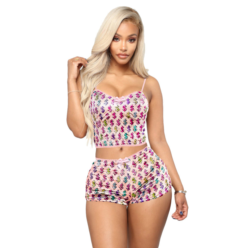 New Print Ladies Pajama Set - sharpe elegance1 new-print-ladies-pajama-set,