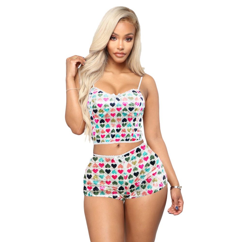 New Print Ladies Pajama Set - sharpe elegance1 new-print-ladies-pajama-set,