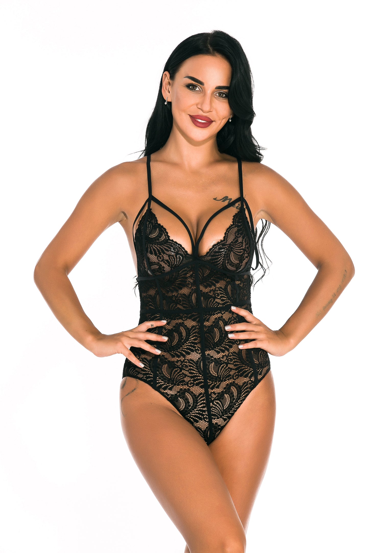 Transparent Lace Mesh Bodysuit - sharpe elegance1 transparent-lace-mesh-bodysuit,