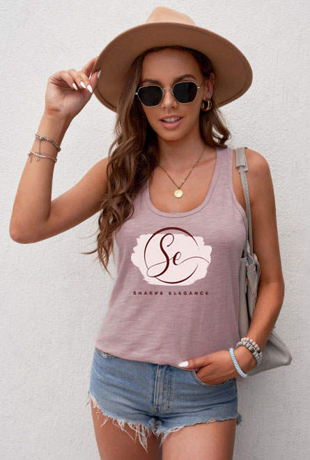 Solid Color Scoop Neck Basic Tank Top - sharpe elegance1 solid-color-scoop-neck-basic-tank-top, Signature