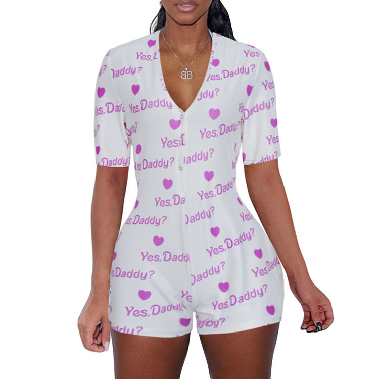 Short Sleeve Pajama Onesie - sharpe elegance1 short-sleeve-pajama-onesie, 
