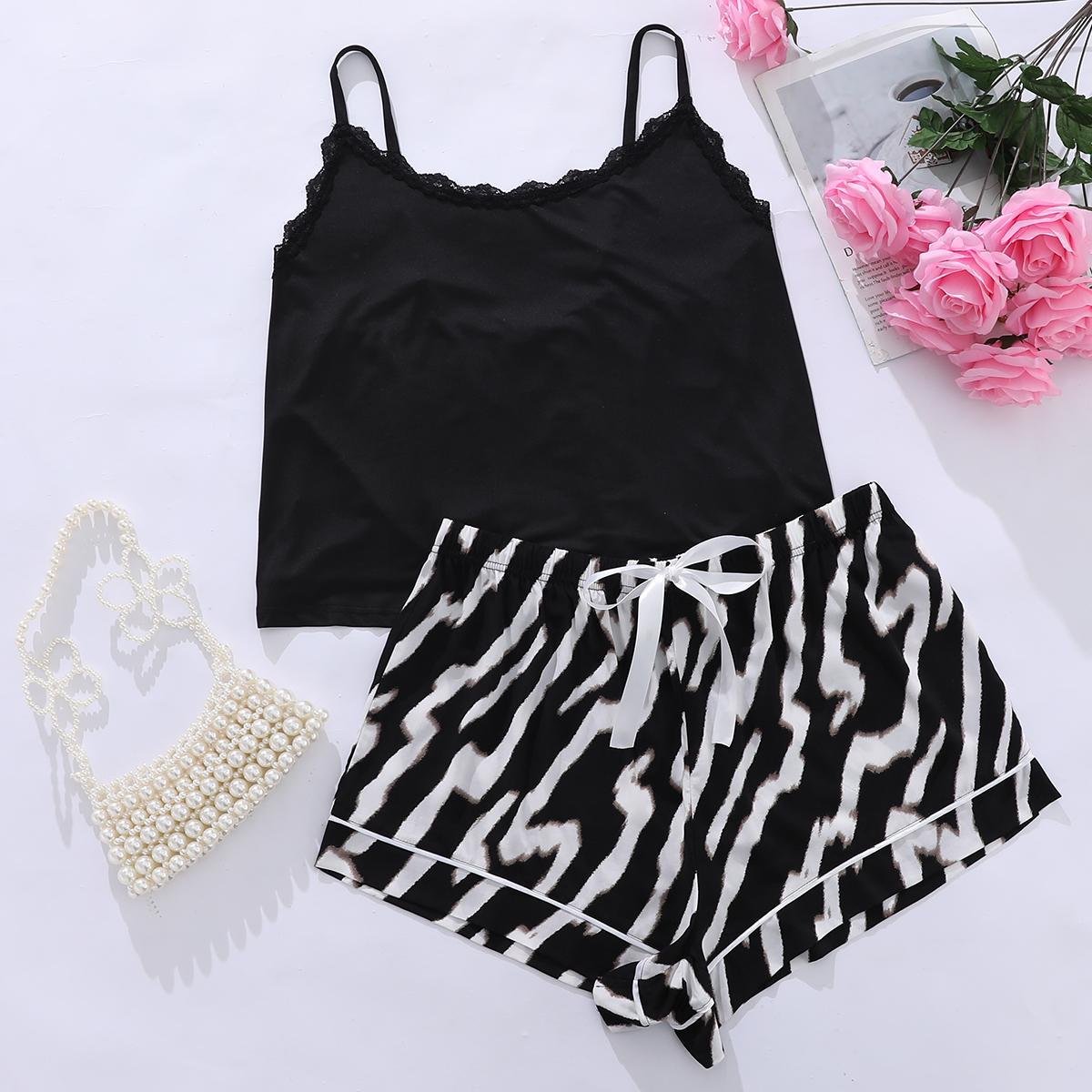 Loose Shorts Plus Size Pajamas Set - sharpe elegance1 loose-shorts-home-wear-plus-size-pajamas-set, Plus Size
