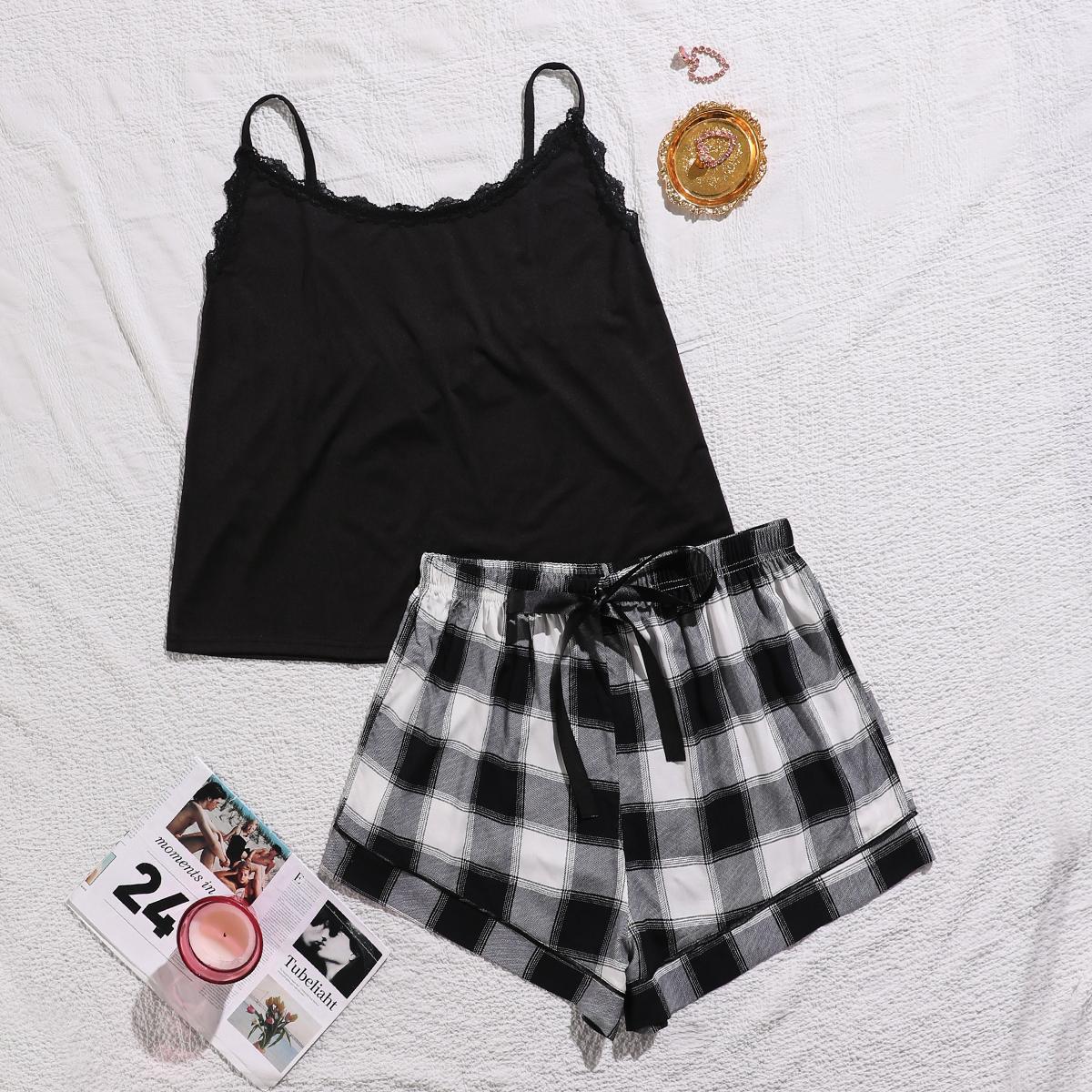 Loose Shorts Plus Size Pajamas Set - sharpe elegance1 loose-shorts-home-wear-plus-size-pajamas-set, Plus Size