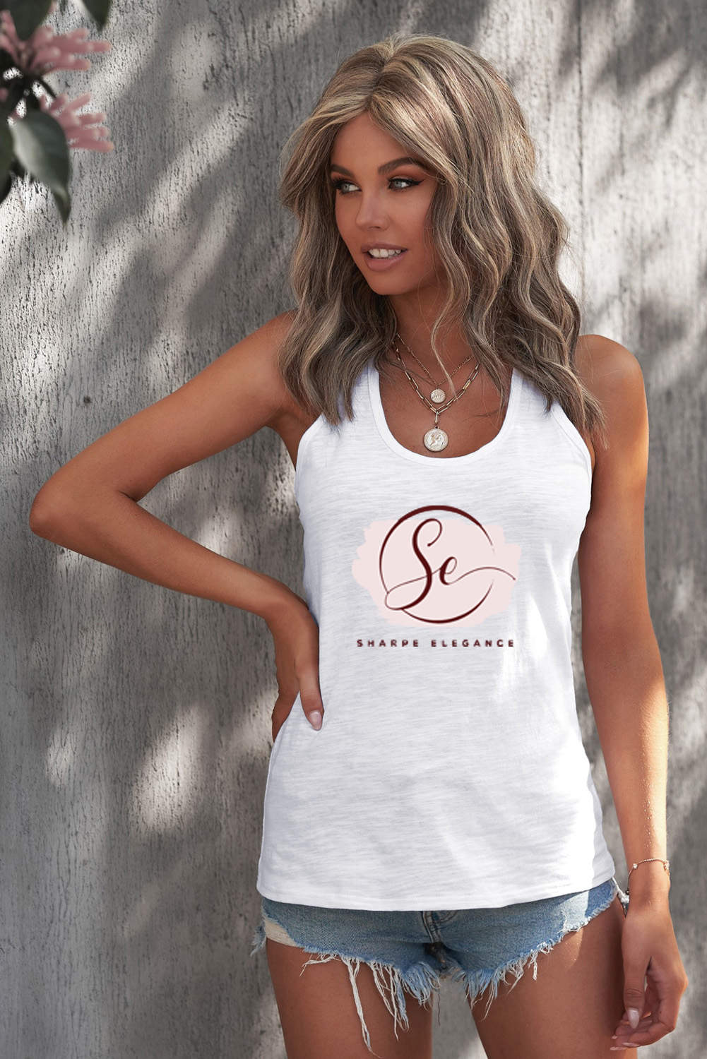 Solid Color Scoop Neck Basic Tank Top - sharpe elegance1 solid-color-scoop-neck-basic-tank-top, Signature