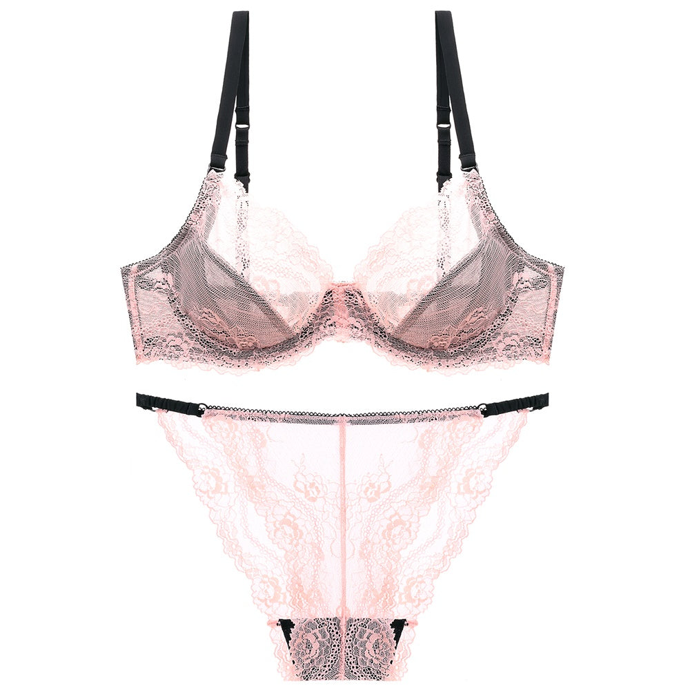 Stylish Transparent Lace Set - sharpe elegance1 signature-stylish-transparent-lace-set, 