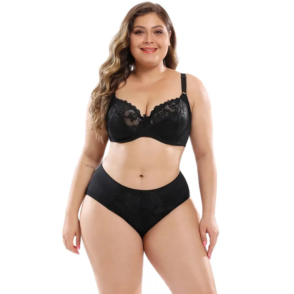 Youngor Transparent Breathable Full Coverage Bra Set