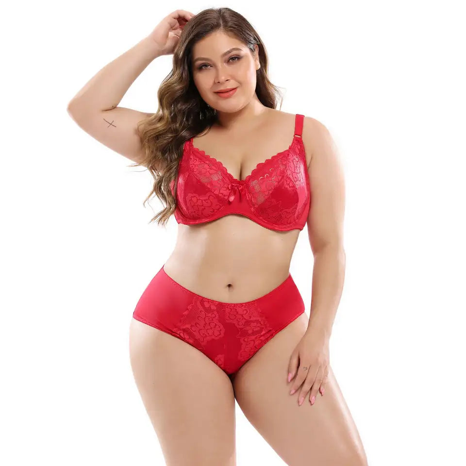 Youngor Transparent Breathable Full Coverage Bra Set